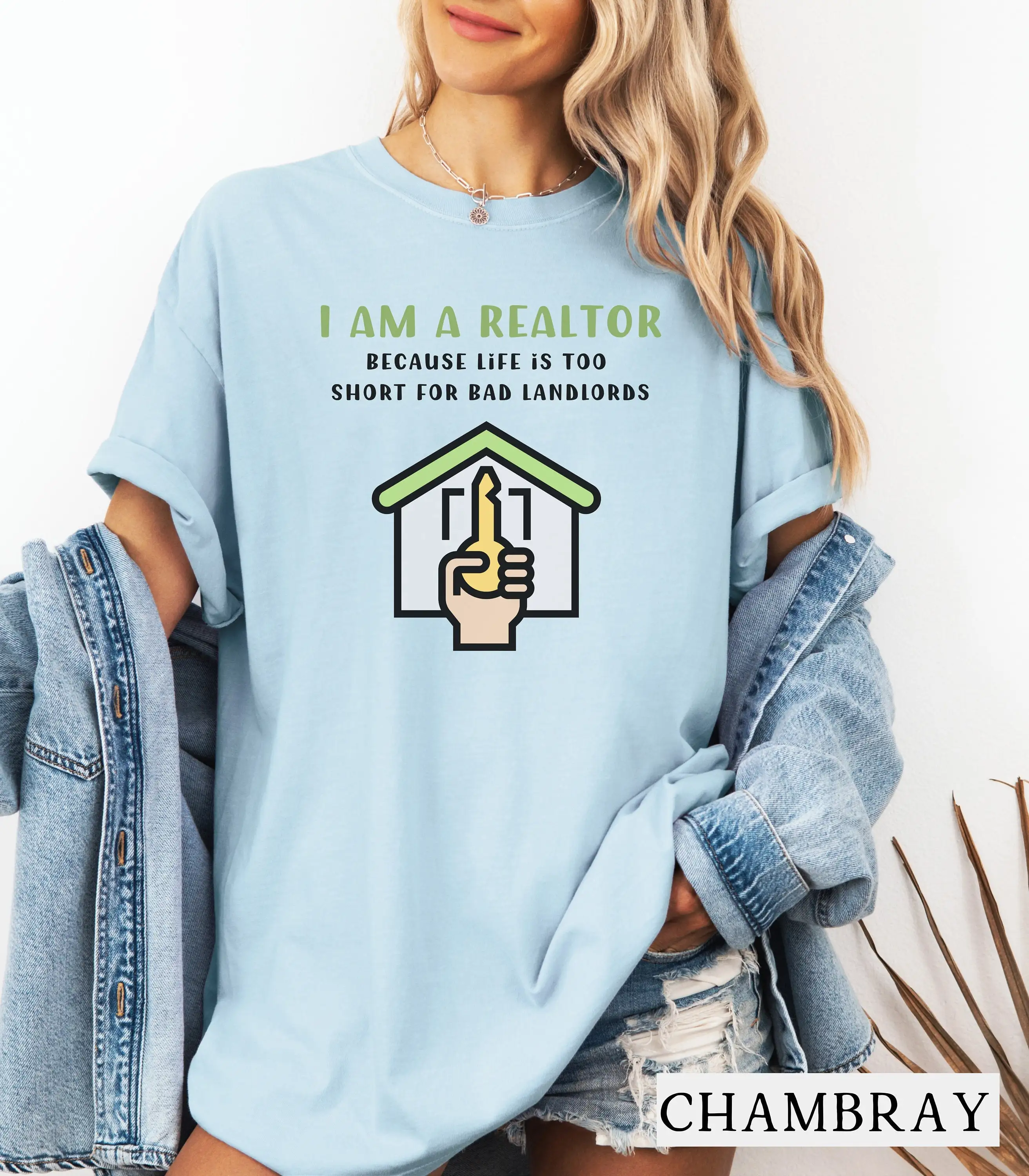 Funny Realtor T Shirt I Am A 100 Cotton Comfort Colors Real Estate Agent Marketing Open House