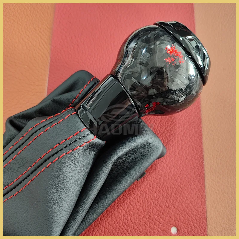 Shift Gear Knob, Suitable For Automatic Shift Lever Of Audi A4 S4 RS4 A5 A6 A7 Golf 6 7, With Dust Cover S Logo Car Accessories