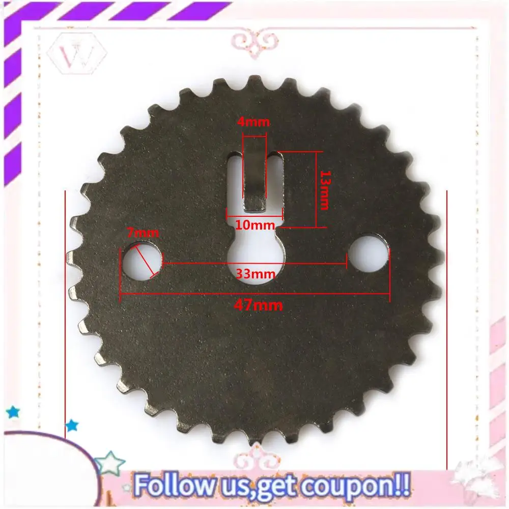 A76T-Motorcycle Time Chain Sprocket Cam Chain For Honda CB125 ACE CB CG XL 125 KYY CB125F CB125R 32T Engine Timing Gear Parts