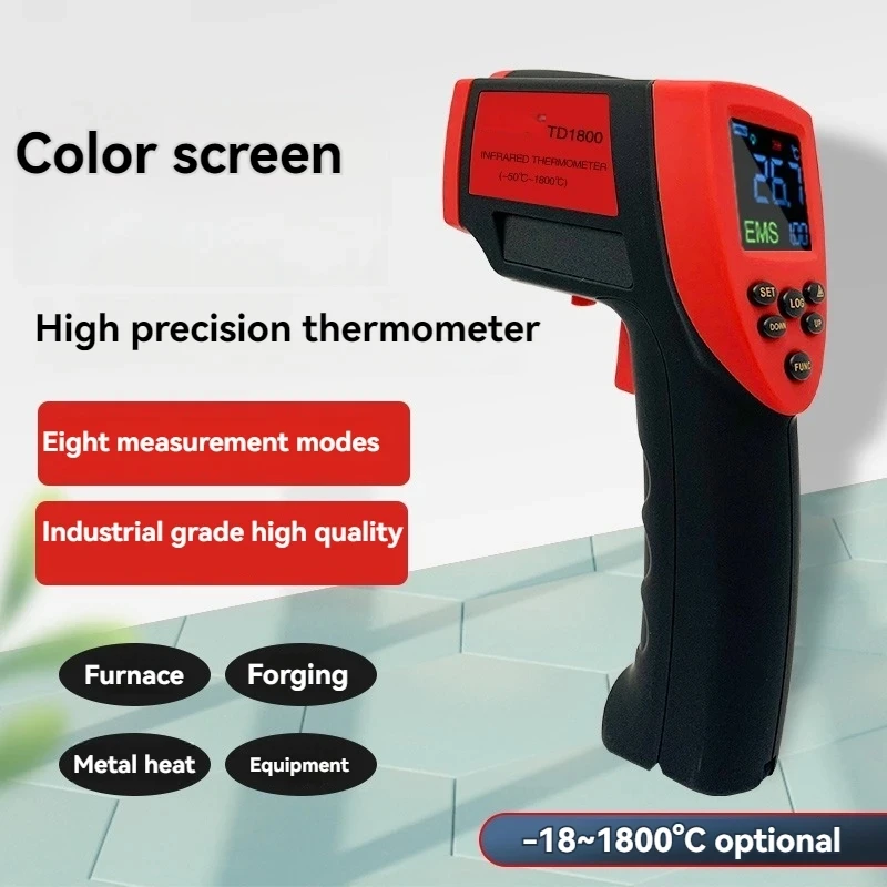 TD1800 Infrared Thermometer 1800°C High-temperature Thermometer Gun TM910 Thermometer Metallurgical TD1350/TD1500