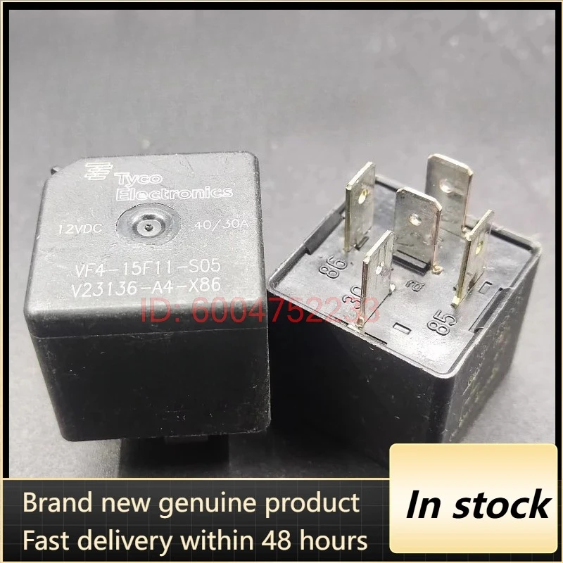 

(Абсолютно новый оригинал) 1 шт./лот, 100% оригинальное реле: VF4-15F11-S05 V23136-A4-X86 12VDC 40/30A 5-контактное автомобильное реле