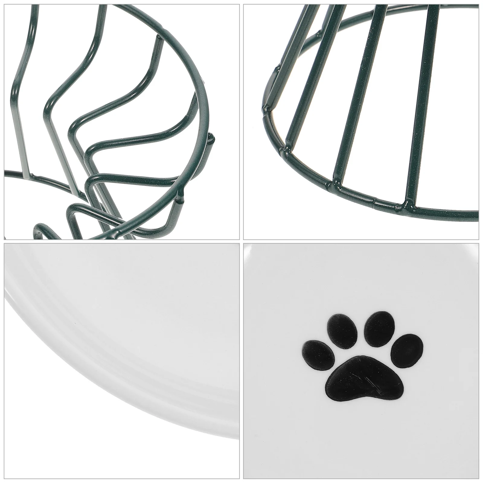 

1Set Cat Bowl Elevated Feeding Pet Bowl Durable Smooth Surface Easy Wash Stable Rack for Pet Food Drinking Dog Food Container