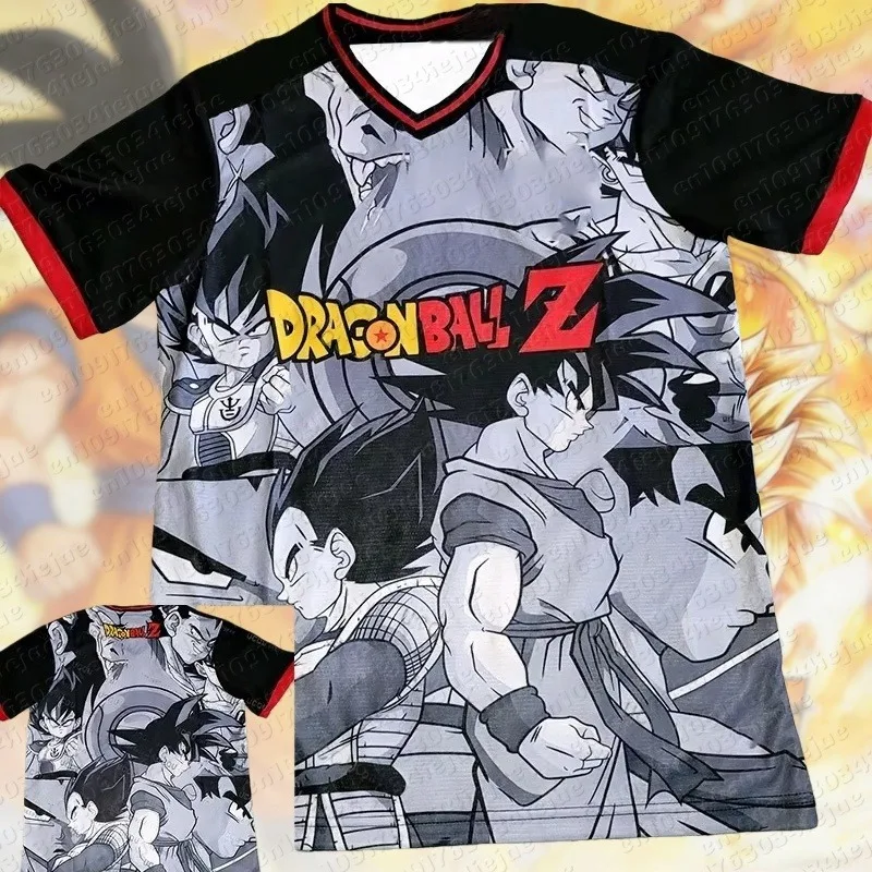 2026 Anime Cosplay T-Shirt Sonderausgabe Dragon Ball Fußballtrikot Herren Damen Übergroß Schnelltrocknend Sport T-Shirt Kinder/Erwachsene