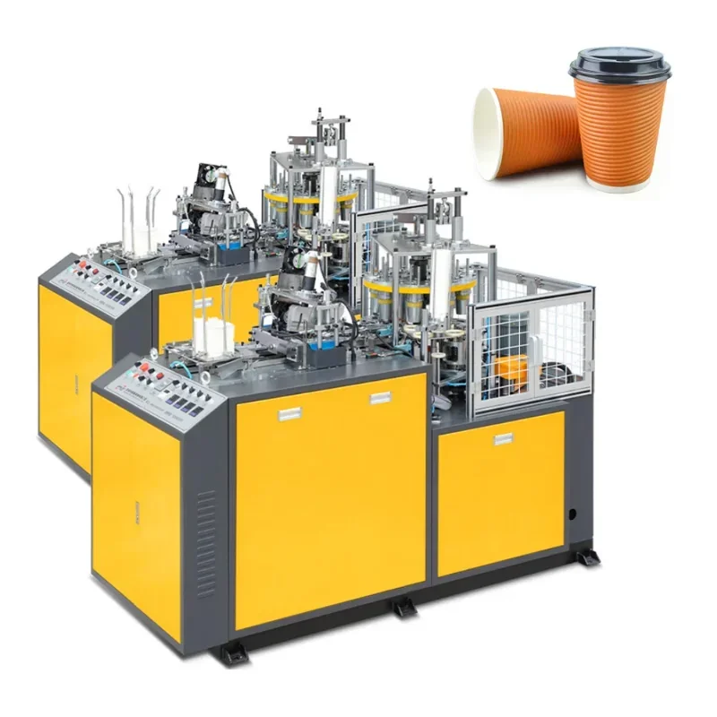 YG High Speed 220V Automatic Paper Cup Production Line PLC Control Easy Opreate Disposable Paper Cup Making Machine for Sweden