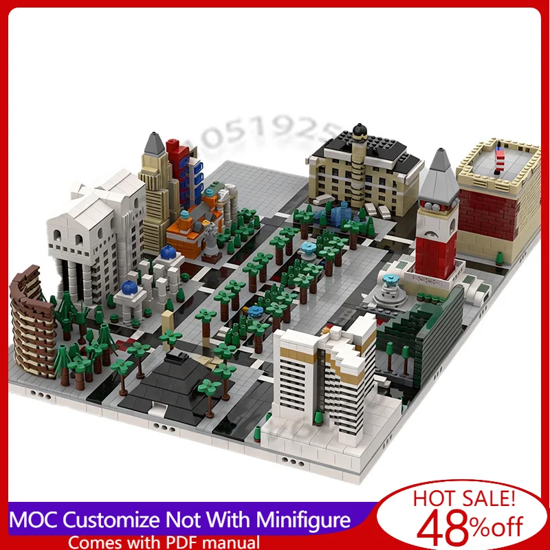 Serie di Mattoncini da Costruzione 42265 Pezzi Mondo Modulare |   Costruzione da 104 MOC, Blocchi Modulari Personalizzabili, Gioco di Assemblaggio Fai-da-Te, Regalo
