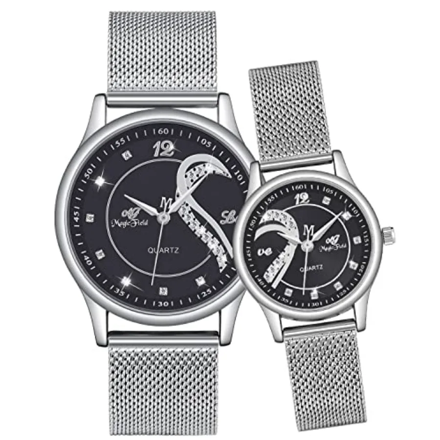 

Valentines Day Gifts Couple Watches for His and Her Watch for Couples Set Watchs Men and Women Pair Set Matching Gift Wedding S