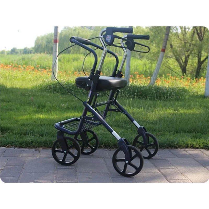 

Travel cart The elderly can travel on a folding moped chair Portable elderly trolley Wheelchair