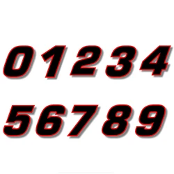 Autocollant de numéro de course CamSolomon pour voiture, style de motocross, auto, vélo, étanche, décalcomanies, M246
