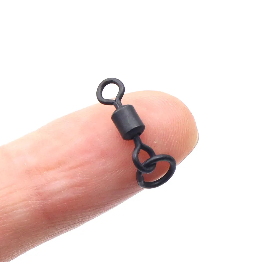 20 Stück Karpfenangeln Wirbel Runde Ring Hair Rig Wirbel UK20 # Für Karpfenhaken Pop Up Bait Boilie Connector Fischzubehör Tackle – Detail 3