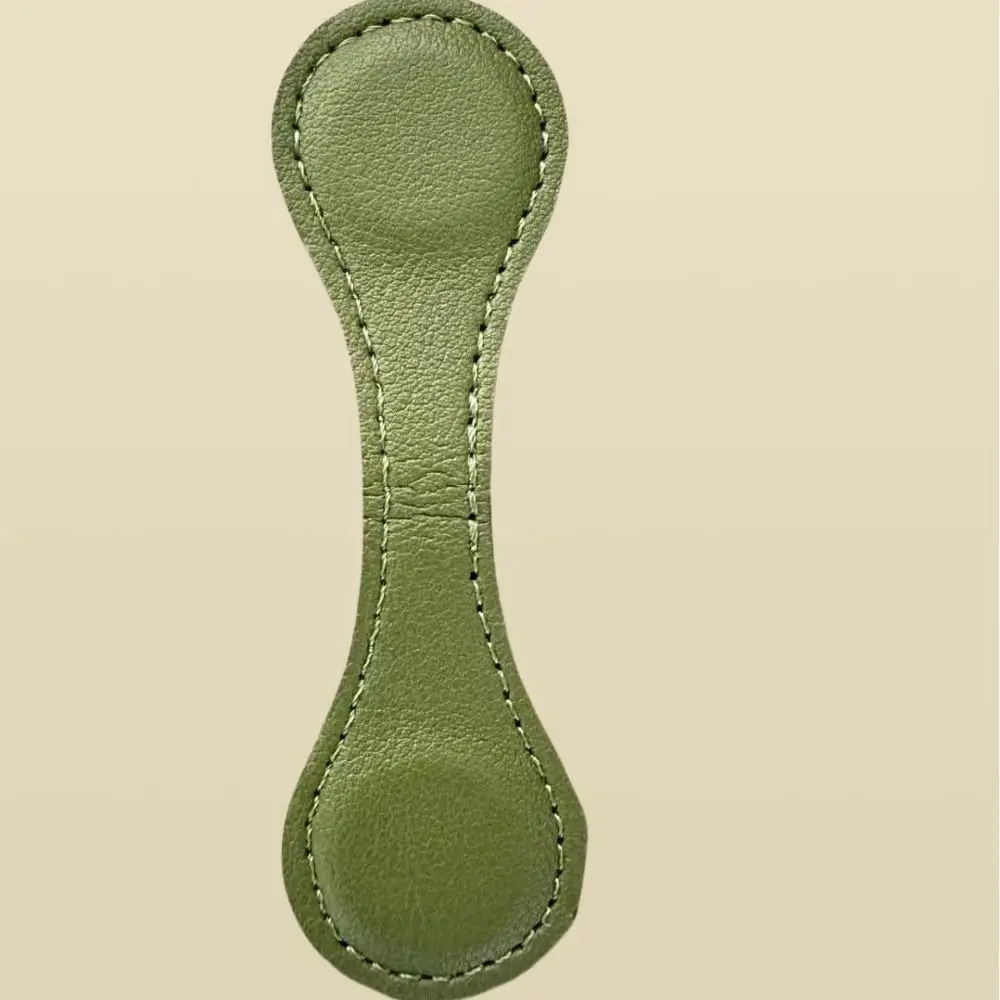 Retro Portable Magnetic Leather Bookmark Useful Exquisite Handmade Leather Bookmark Double-sided Magnetic Clip Diary