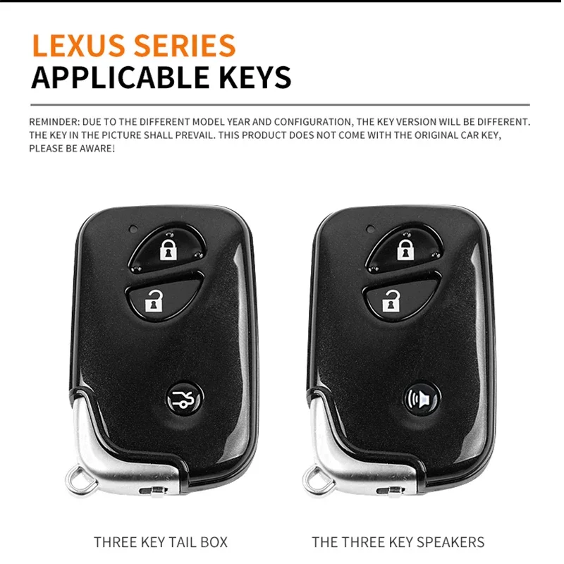 Car Smart Remote Key Fob Case Cover Holder Shell For Lexus IS250 CT200 CT200h RX270 RX350 RX450 Keyless Keychain Accessories