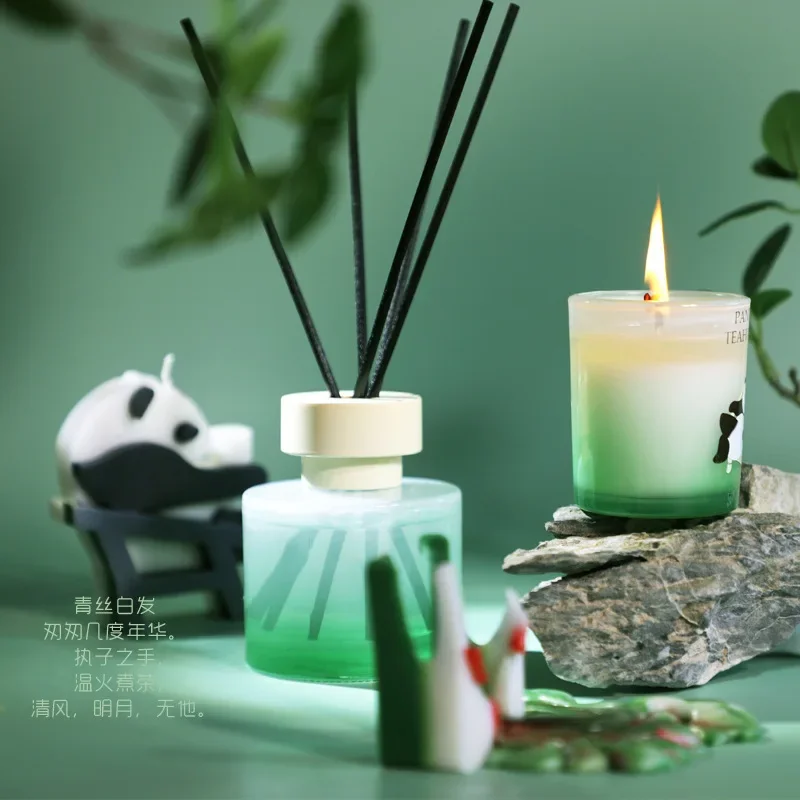 

Panda Aromatherapy Candle Gift Set for Girls Handmade Mahjong Gifts, Fragrance Advanced Fragrance Gifts