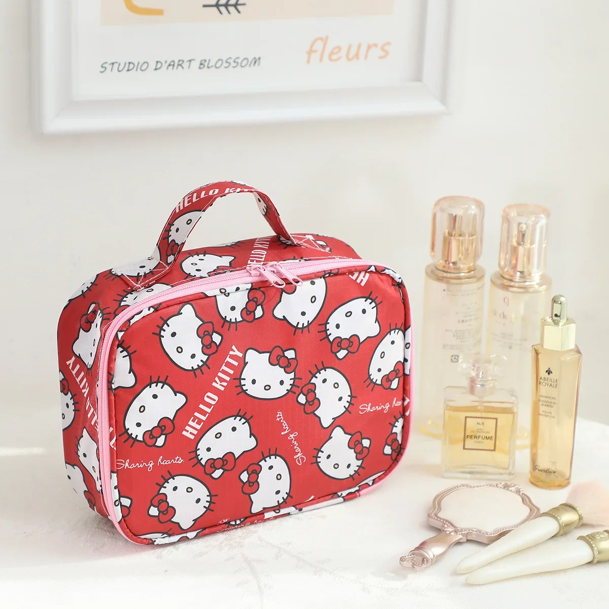 

Косметичка Hello Kitty's, новая водонепроницаемая косметичка с рисунком Куроми, дорожная сумка для хранения средств по уходу за кожей