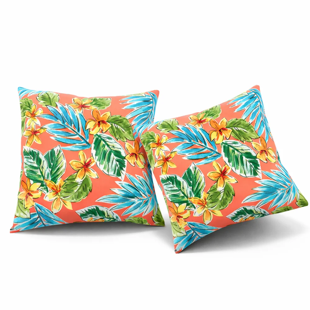 

Наволочки для уличных подушек 18x18 дюймов с узором пейсли, 2 шт., водонепроницаемые, устойчивые к выцветанию, для патио, сада, зоны у бассейна