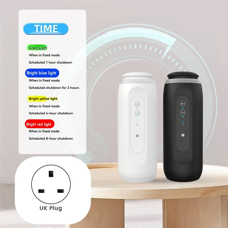 

300M³ Wall Plug Aroma Diffuser With Sensor Night Light Smart Bluetooth App Fragrance Diffuser UK Plug-B91B
