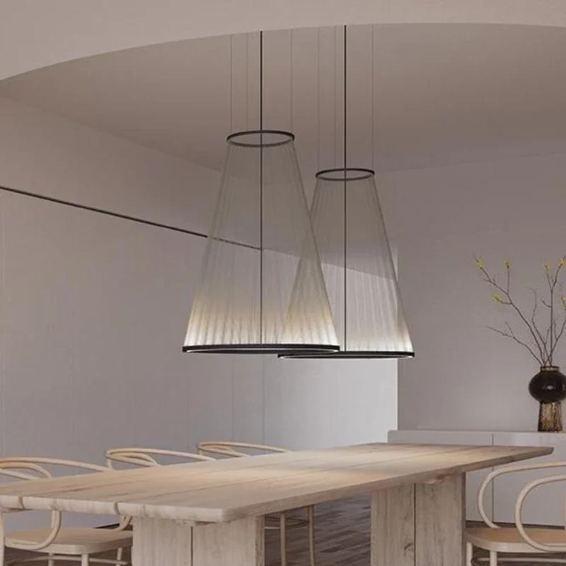 Living room chandelier creative restaurant hotel villa loft duplex staircase tassel lamp
