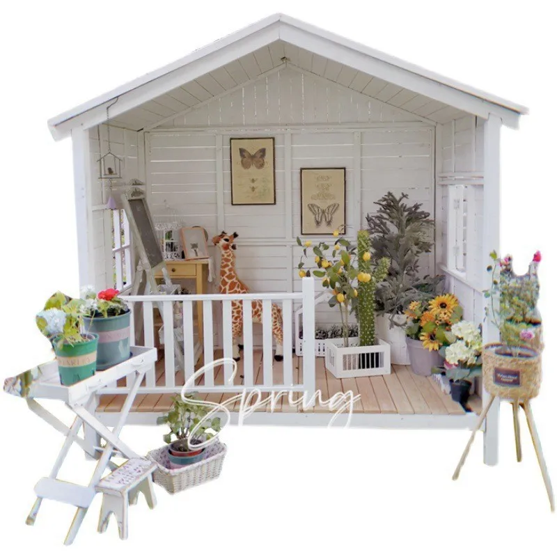 8EMZ preservative wood multi-functional wooden house pavilion outdoor shading courtyard garden outdoor assembly waterproof and c