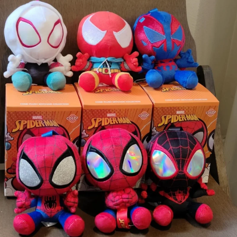 

Горячие игрушки Cosbi Человек-паук слепая коробка брелок-призрак-паук Гвен Скарлет Паук Веном модель супергерой коллекционный подарок