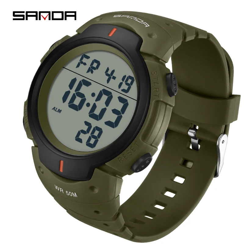 

SANDA 269 New Arrival Men Watches Waterproof Military Outdoor Sports Watch For Male LED Electronic Digital Wristwatches Relogio