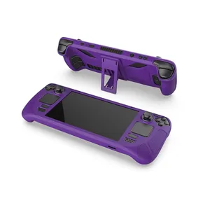 Casing Silikon untuk Konsol Game OLED Steam Deck Perlindungan Penuh dengan Penutup Braket Casing Pelindung Cangkang untuk Steam Deck OLED 12 kasus steamdeck penjualan terbaik - №