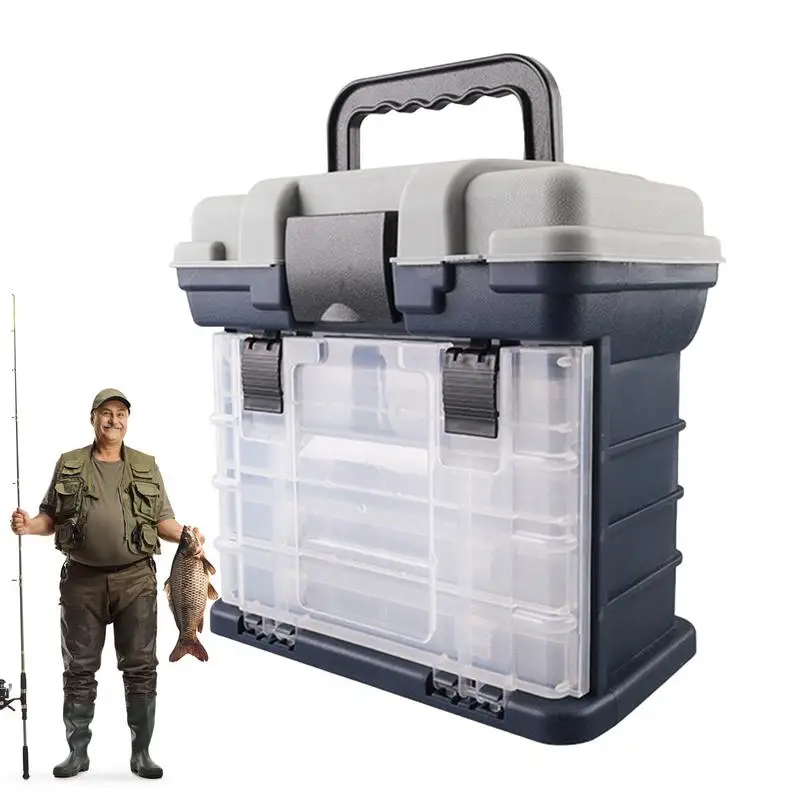 

Tackle Box Organizer Portable Tackle Organizer With 4 Drawers Multiple Compartments Design Fishing Tackle Storage Organizer