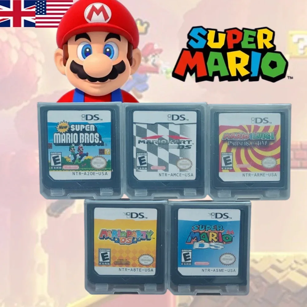 Cartouche de jeux amusante NDSL 2DS 3DS série Mario DS, nouvelle carte de Console de jeu vidéo Super Mario Bros Mario Kart DS Mario Party DS