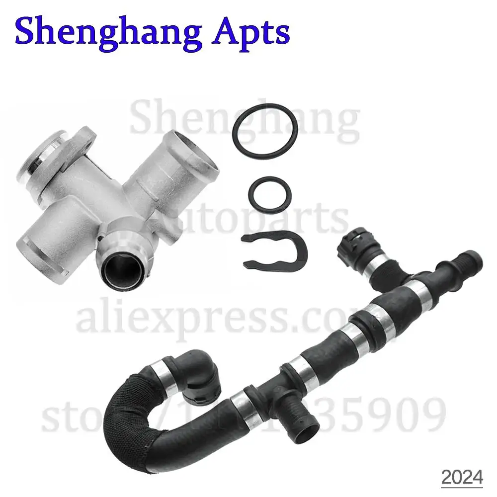 Heater Pipe Cooling Pipe 4F0819375B,4F0-819-375-B / Coolant Pipe Flange 06D121132C,06D-121-132-C,06D121132A For Audi A6 S6 2.0L 