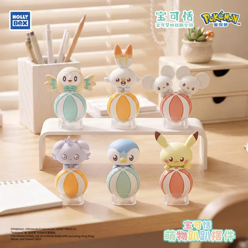 New Pokemon Pokepeace Genuine hipper Blind Box Mini Model Mystery Cute Lying Series Car Decor Anime Figures Gift toy Ornament