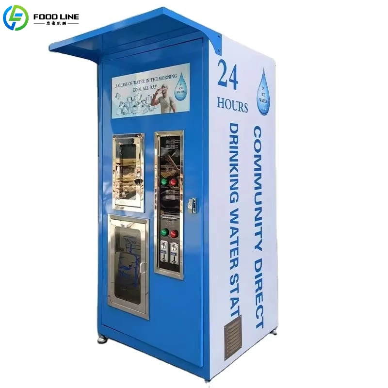 Máquina expendedora de agua purificada de fábrica de China completamente automática Máquina expendedora de agua autoservicio 24 horas de autoservicio