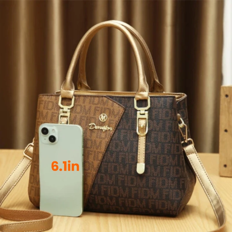 3-piece women's bag set, luxury premium leather printed women's handbags, large-capacity bags practical for daily use and travel - view 4