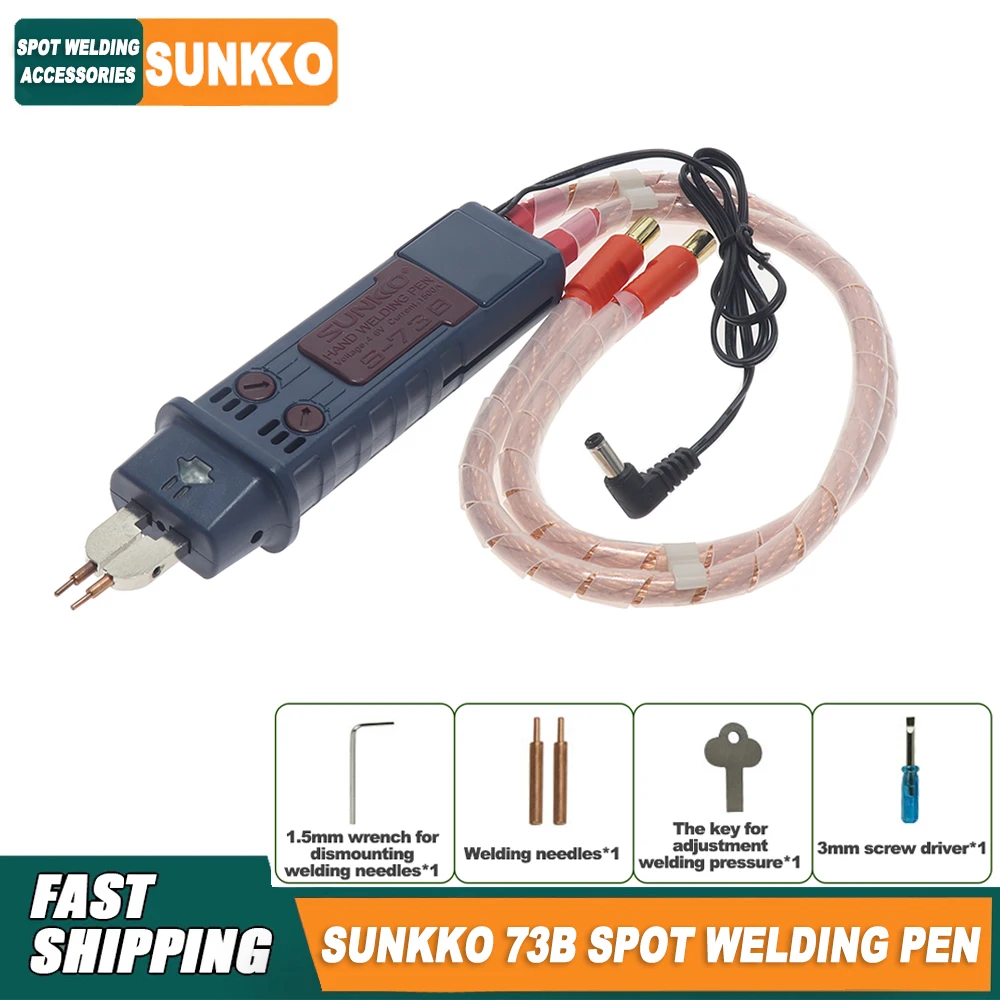 SUNKKO 73B Spot Welding Pen 25mm² Spot Welder Pen for Welding Batteries Integrated Spot Welding Pen Spot Welding Pen Connector