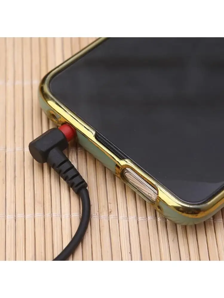 3.5mm Aux Cable Audio Auxiliary Double 90° Elbow Input Adapter Male to Male AUX Cord Volume Adjustable for Cellphone