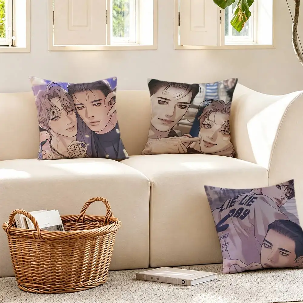 dramatic manhwa Pearl Boy Ignite the Dawn Pillow Case Cushion Cover Throw Pillow Case For Car Sofa