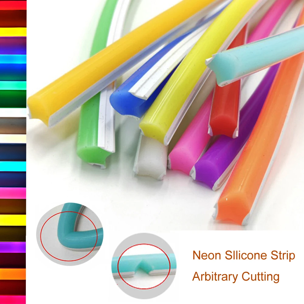 Split Neon Light Right Angle Arc Cutter Carving Knife Hand Tool Knife Soft Silicone Strip Accessories