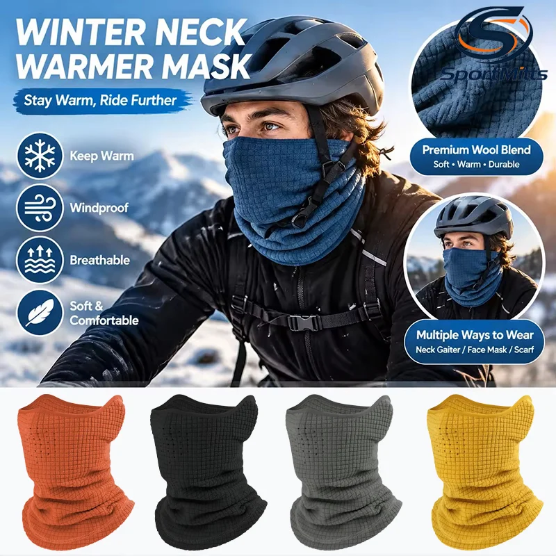 Neck Gaiter Fleece - Kışlık Boyunluk, Rüzgar Geçirmez Bisiklet Bandanası,