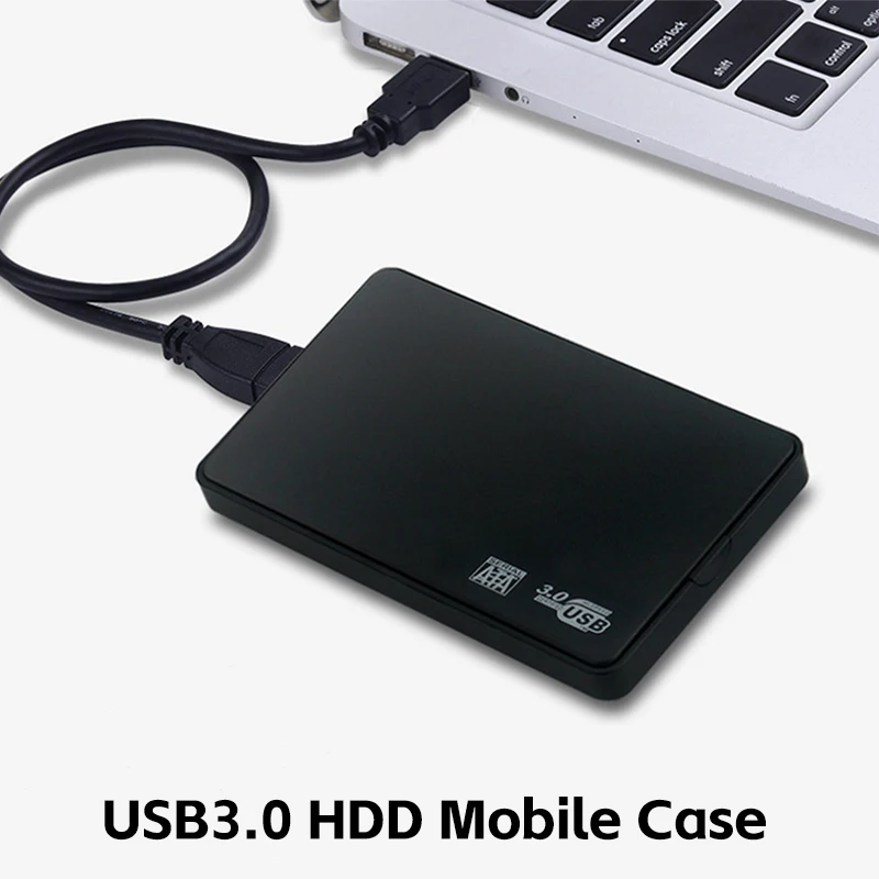 USB 3.0 HDD External Hard Drive Case 2.5 Inch Plastic SATA Enclosure SSD High Speed Transmission Support Window Mac Android