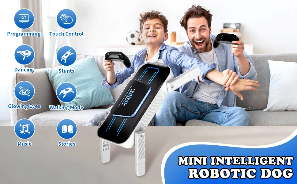 ذكي RC روبوت الكلب الذكية الكلب التفاعلية حيلة الميكانيكية مع أجهزة استشعار اللمس الغناء الرقص كلب لعب الأطفال الهدايا