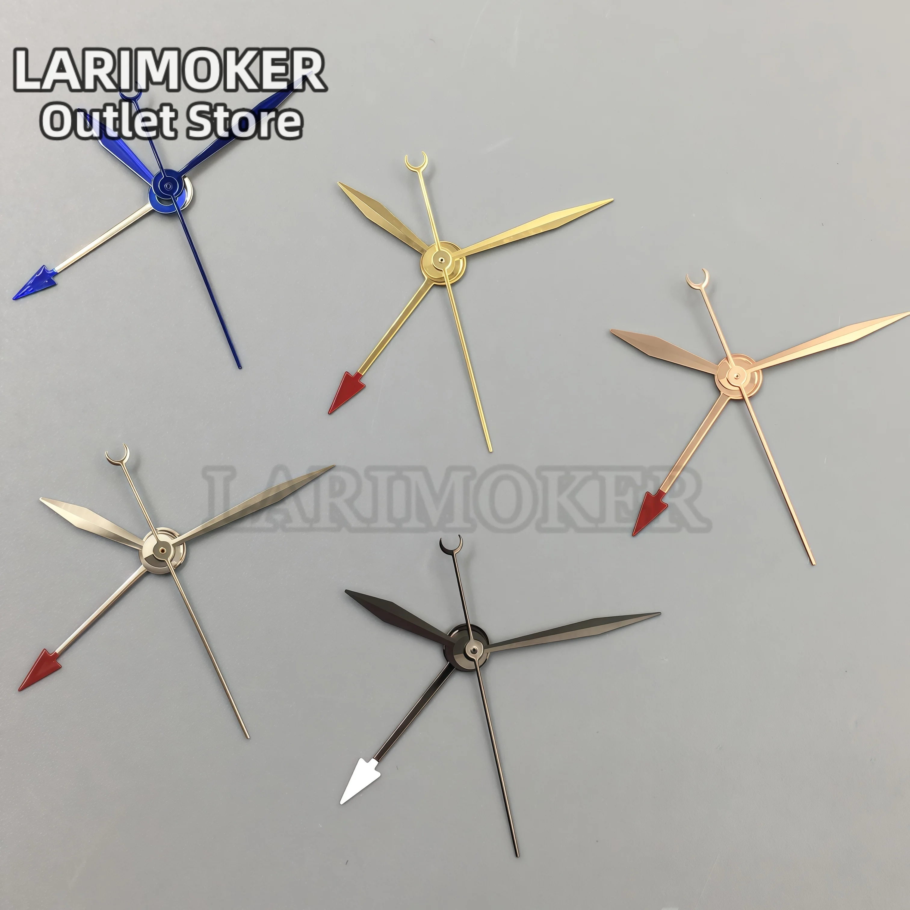 

LARIMOKER NH34 (GMT) Blue Silver Black Gold Rose Gold Watch Hands Suitable for NH34 Automatic Movement Watch Accessories