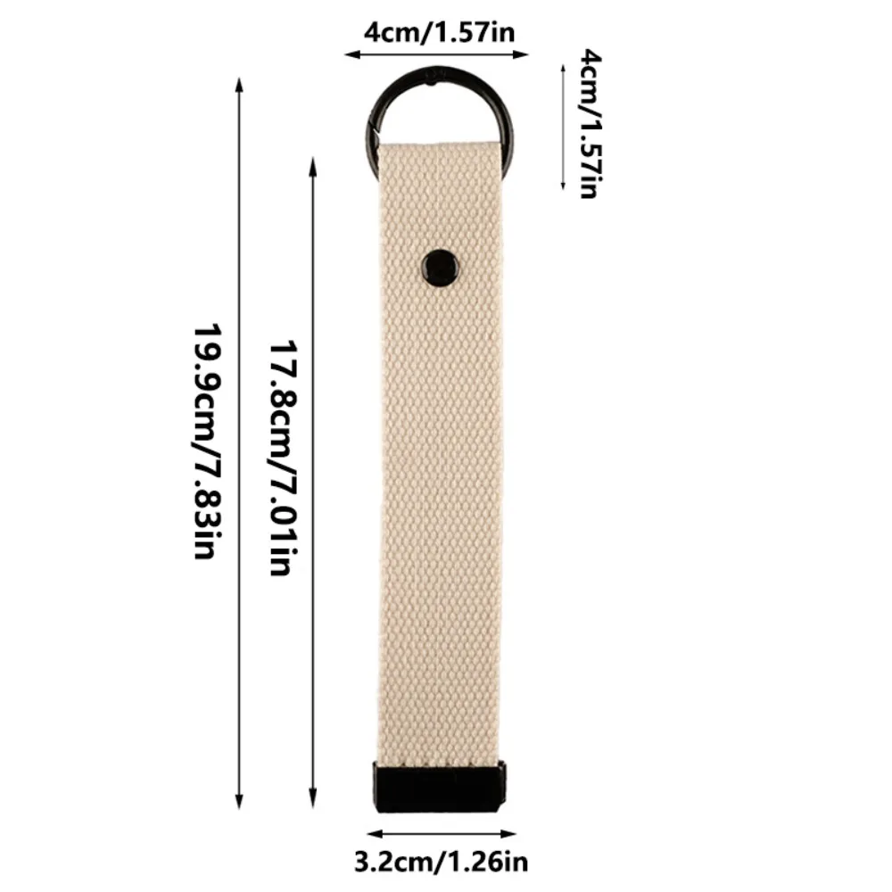 Cotton Webbing Strap Colorful Ribbon Rope Keychain Versatile Simple Keychain Lanyard Durable INS DIY Canva Strap Unisex