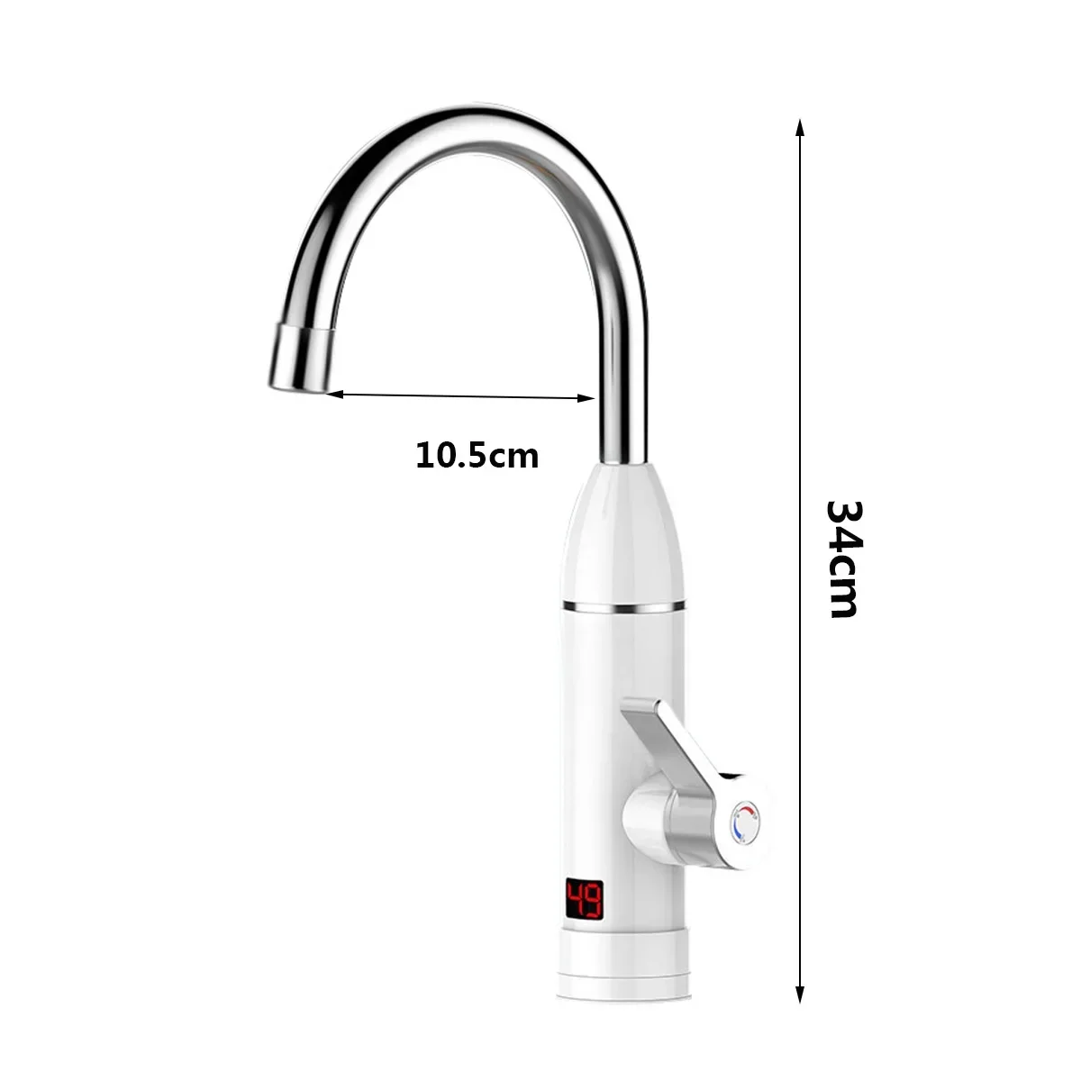 Rubinetto scaldabagno elettrico da cucina 220V 3000W Rubinetto acqua calda istantanea Riscaldatore Rubinetto di riscaldamento Riscaldatore di acqua istantaneo senza serbatoio