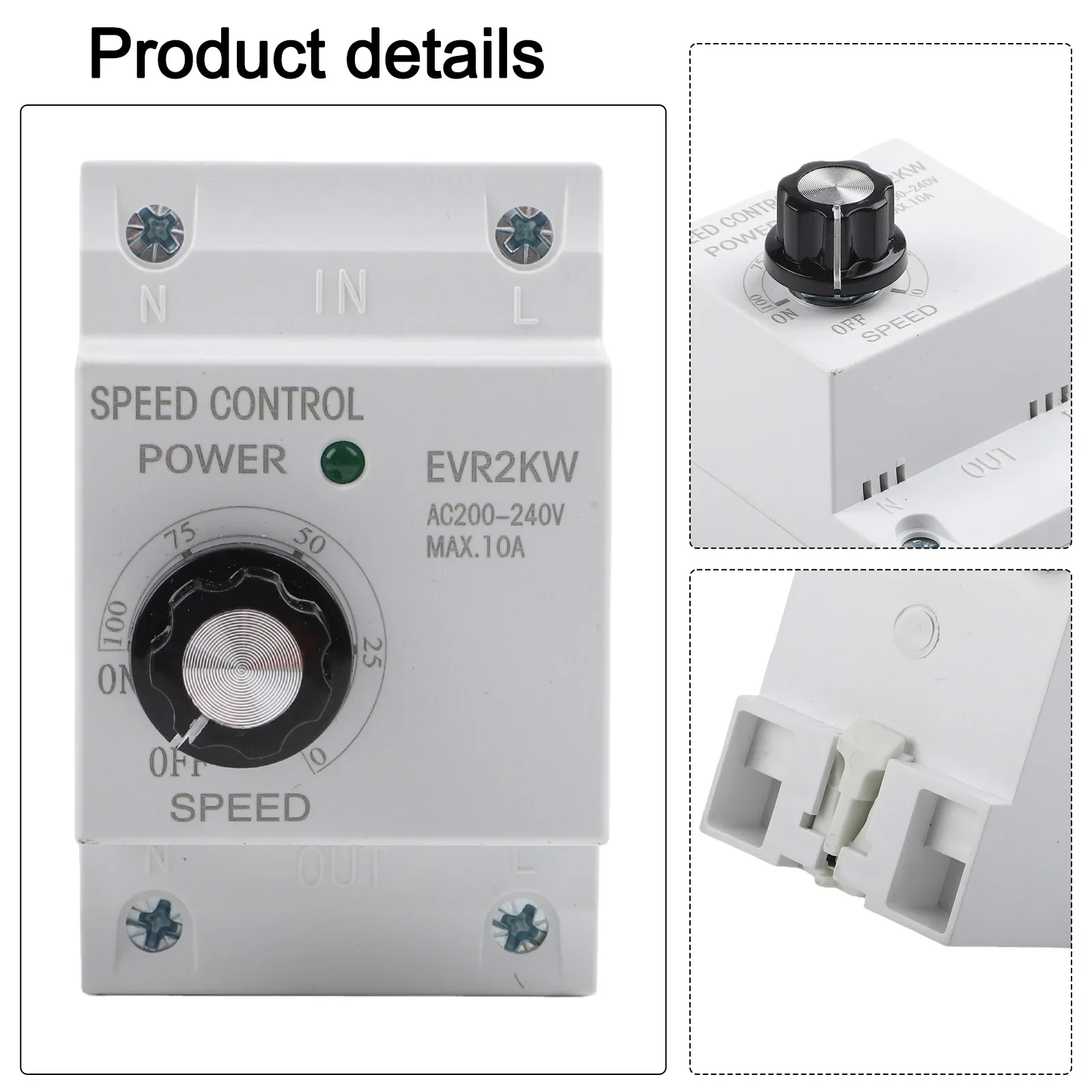 Home Workshop AC Voltage Regulator Adjustable Voltage Regulator Voltage Regulator Temperature Control DIN Rail Installation