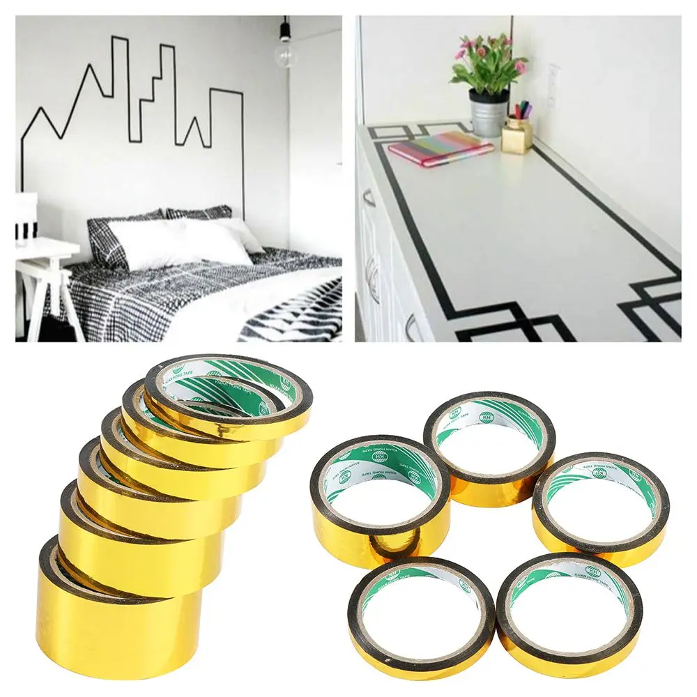 Adhesive DIY Decoration Tape Reflective Golden Tape Laser