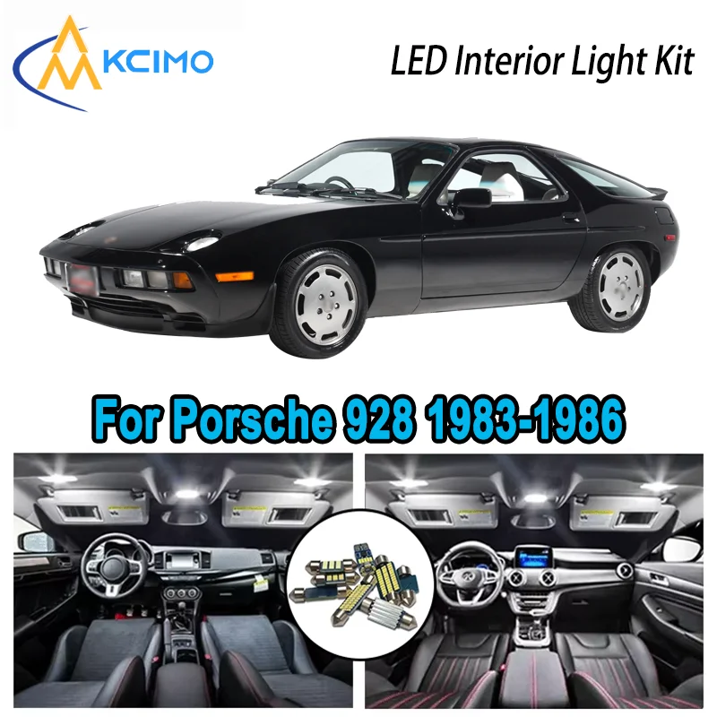 

For Porsche 928 1983-1986 1983 1984 1985 1986 Premium Bright LED Interior Dome Map Trunk Light Kit Car Led Lamps Canbus No Error