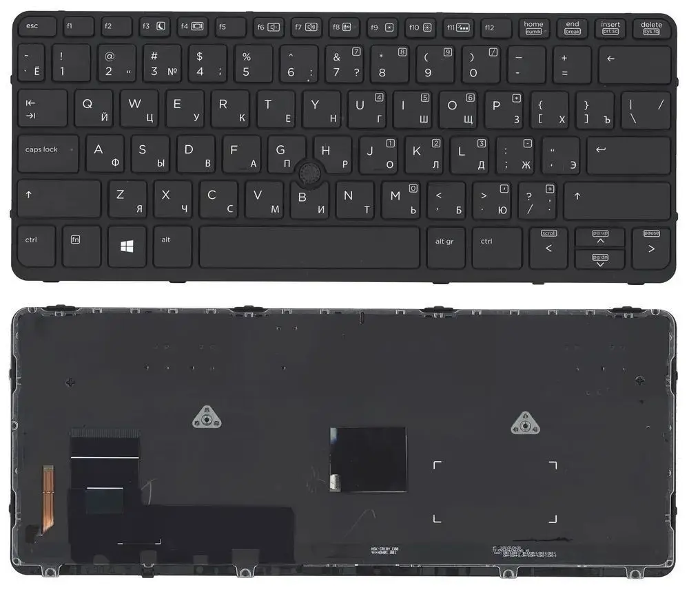 XIN-Russian-US  Backlight Laptop Keyboard For HP Elitebook 820 G1 820 G2 720 G1 720 G2 725 G1 725 G2 with Backlit with pointer