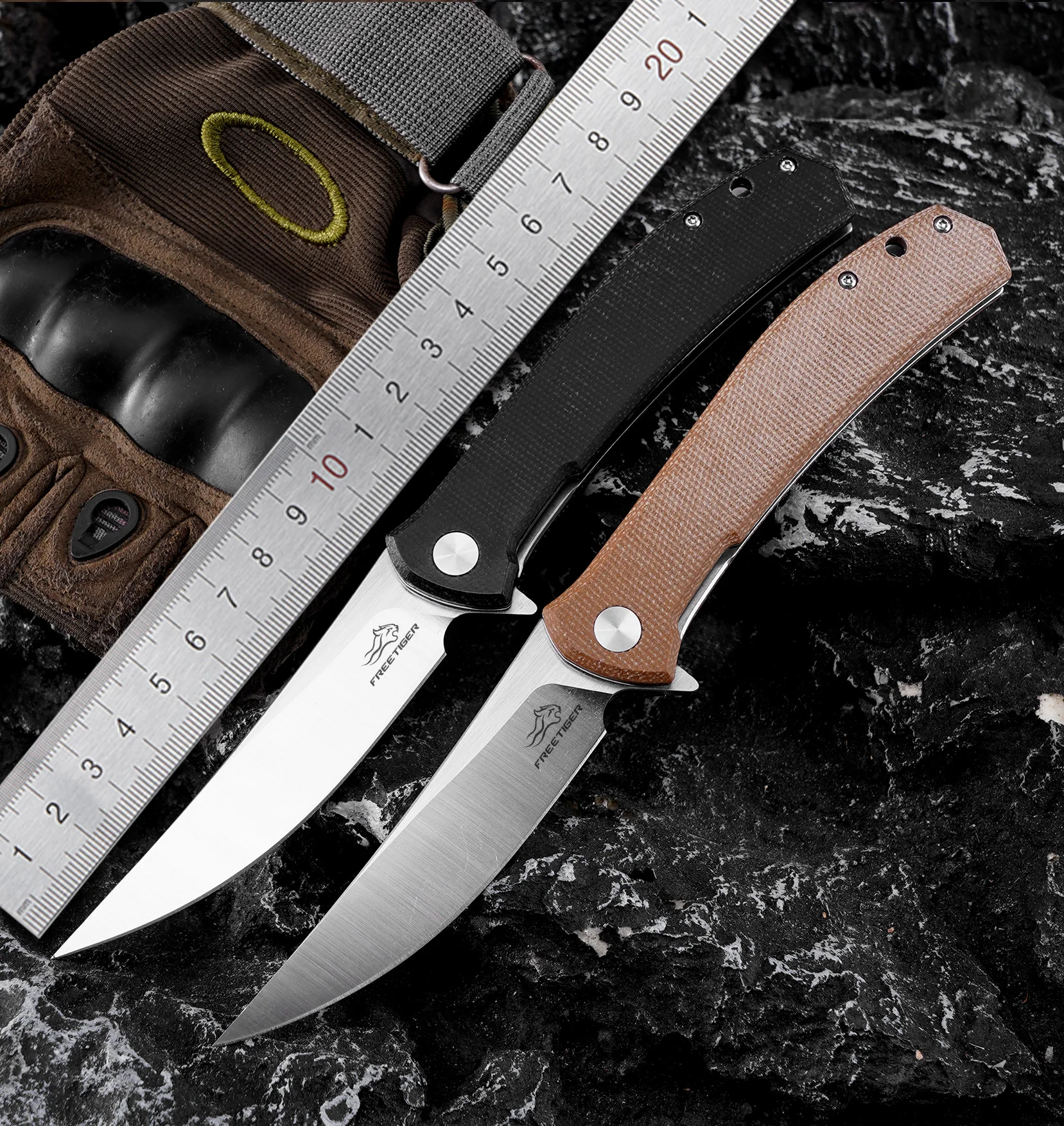 

FREETIGER 2025 New Pocket Knife D2 Blade Micarta Folding Knife for Outdoor Camping Tactical Hunting Survival Knives EDC Tools