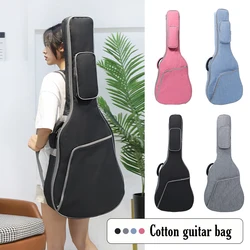 Bolsa para guitarra de 36/39/41 pulgadas, funda Universal para guitarra acústica clásica, almohadilla de doble correas, mochila impermeable suave y gruesa Oxford de algodón