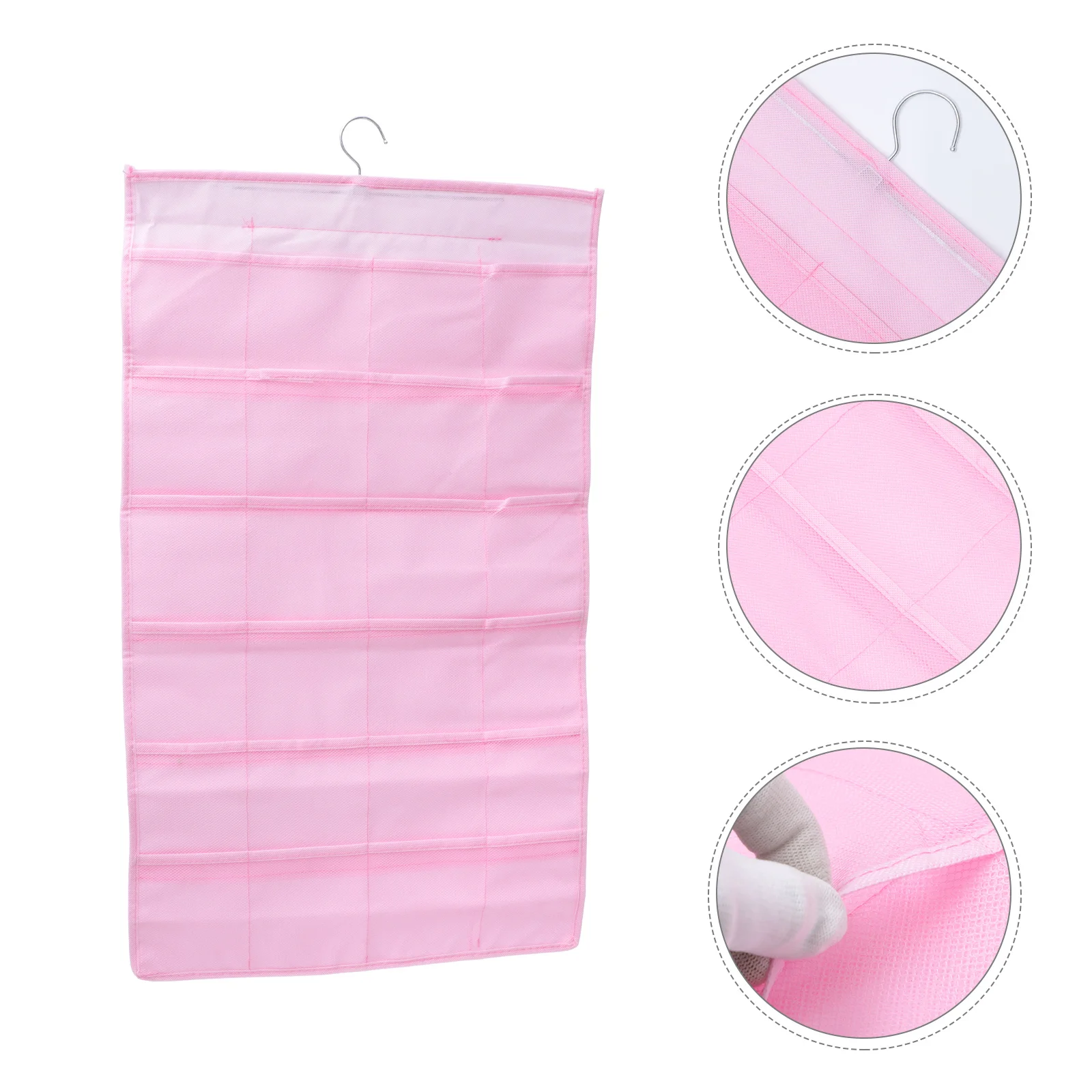 

Double-Sided Hanging Bag Multi-Grid Oxford Cloth Underwear Organizer Bra Socks Bedroom Storage Pouch Folding Closet Hanging
