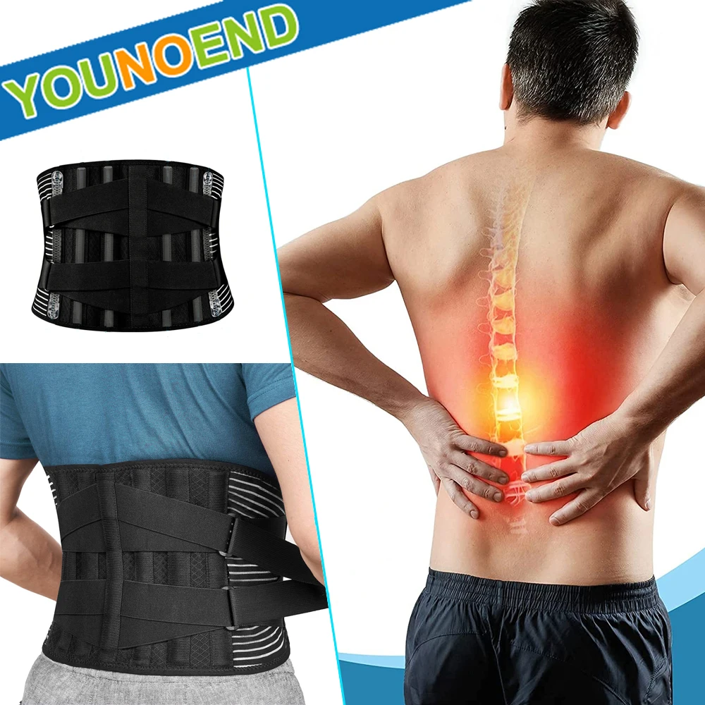 Back Support Belt Relief for Back Pain, Herniated Disc, Sciatica - Breathable Mesh Design with Lumbar Pad - Lower Back Brace