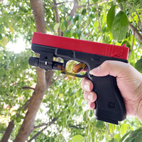 Manual G17 Toy Gun With Laser Soft Bullet Airsoft Pistol Outdoor Sports CS Game Weapon for Gift