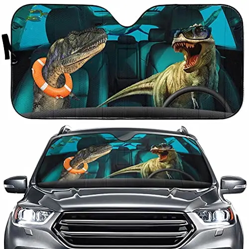 

Dinosaur Windshield Sun Shade for Car Front Window Sun Shade Visor Shield Cover